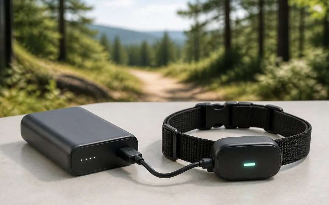 Chargeur et traceur gps pour chien en pleine nature